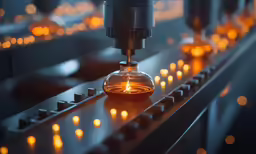 a large piece of metal with a light bulb at the end