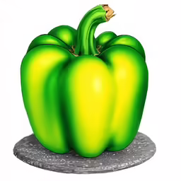 a picture of green peppers on a stone plate
