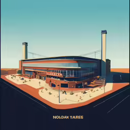 the stadium is made up of a stadium building