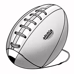 an illustration of a football on the ground,a football that is not on a ball,a football ball sitting on top of each other,a sports ball that has a lace down edge,a drawing of a football on a white background