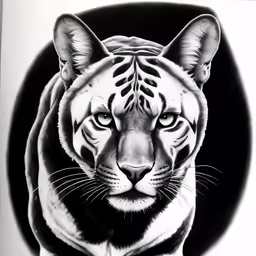 pencil drawing of a tiger by artist james smith