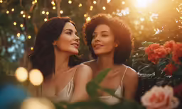 two young women standing next to each other