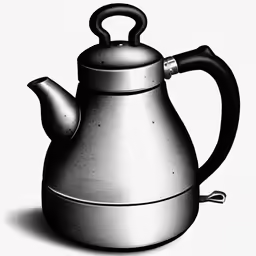 a kettle for tea in 3d render