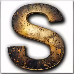 a letter is shown with rust on it