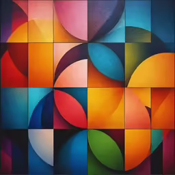 the image of a multicolored surface is in full color