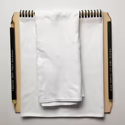 two bags that have towels on them