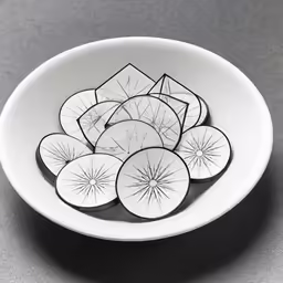 a bowl that has a bunch of sliced onions in it