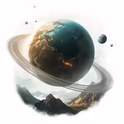 a stylized photo of the earth, with multiple roads running through it