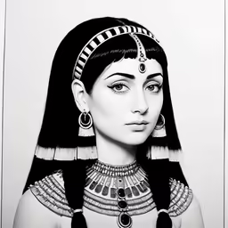 a woman in ancient egypt drawing