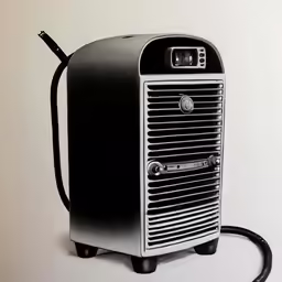 black and white drawing of an old computer
