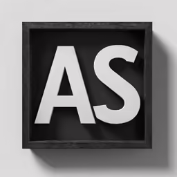 the letter as spelled in white letters in a black wooden frame