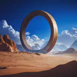 a photo with an artistic visual rendering of a large object
