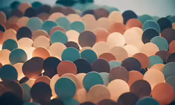 the top part of several circles in the background