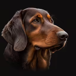 an image of a brown dog looking off into the distance