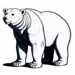 a bear is standing in the sun,a polar bear that is standing up against the wall