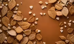 some little cookies are on a surface