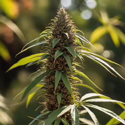 green foliage hangs over the tops of large trees