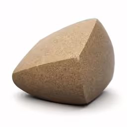 a rock on a white background with no shadow