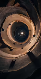 a very large spiral structure near the ground