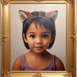 the young girl is posing for this picture