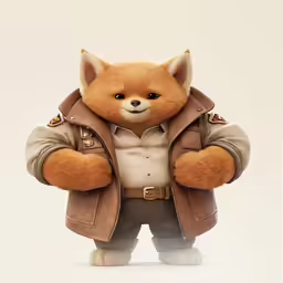 an image of a stuffed animal doll dressed as a bear