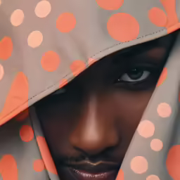 a man hiding his face underneath a sheet