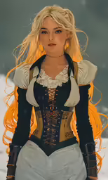a woman is dressed in renaissance clothing