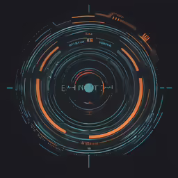 an abstract picture in neon lights with the word, eakinn