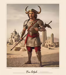 a man is wearing an asian costume and holding a sword in a desert setting