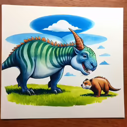 a picture of an animal that is standing in the grass