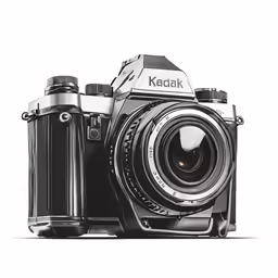 an old fashioned camera with a large lens