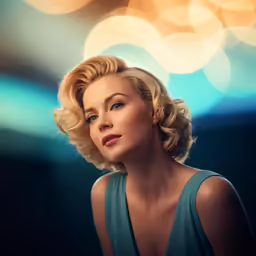 a woman wearing a short blue dress