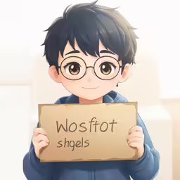 a young child holding up a sign that reads wosfot shels