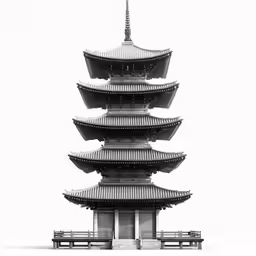 a large pagoda building in a chinese country