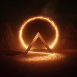 a burning circular with an upside down object