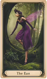a woman in purple is wearing a purple costume