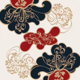 a variety of color flowers are drawn on paper