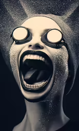 an image of a man with weird make up