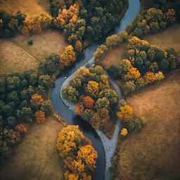 the landscape is beautiful and this river is not the only thing in it