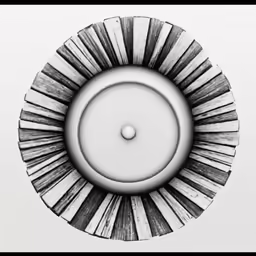 black and white photo of an opticalally painted object