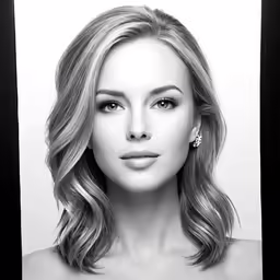 a black and white photo of a woman