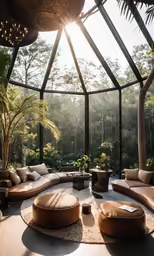 this is a beautiful garden room with a view