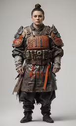 the man in a suit is dressed as a soldier
