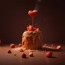 a cake that is sitting on a table