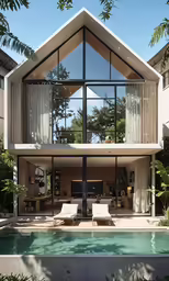 an exterior view of a house from the outside