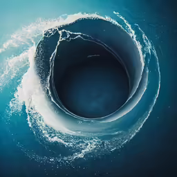an image of the inside of a wave crashing
