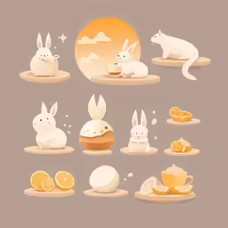 a rabbit with several other things in its stomach