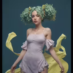 the woman is dressed in an off - shoulder outfit