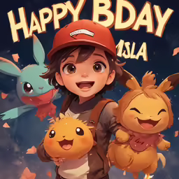 the cover of pokemon happy bday by a girl