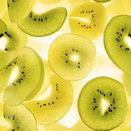 slices of a kiwi fruit background